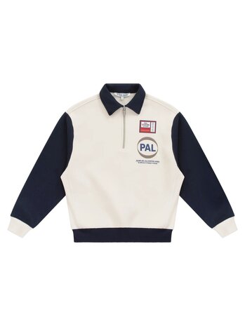 Pal Sporting Goods PAL SPORTING GOODS PRE GAME HALF-ZIP SWEATER NAVY/WHITE Pal Sporting Goods PAL SPORTING GOODS PRE GAME HALF-ZIP SWEATER NAVY/WHITE