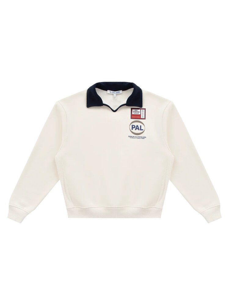 Pal Sporting Goods PAL SPORTING GOODS PRE GAME POLO SWEATER NAVY/WHITE Pal Sporting Goods PAL SPORTING GOODS PRE GAME POLO SWEATER NAVY/WHITE