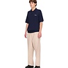 PALMES TENNIS SOCIETY COTTON KNIT POLO NAVY
