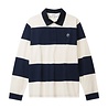 PALMES TENNIS SOCIETY BALL RUGBY SHIRT NAVY STRIPE