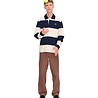PALMES TENNIS SOCIETY BALL RUGBY SHIRT NAVY STRIPE
