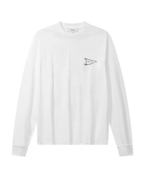 PALMES TENNIS SOCIETY PENNANT LONGSLEEVE WHITE