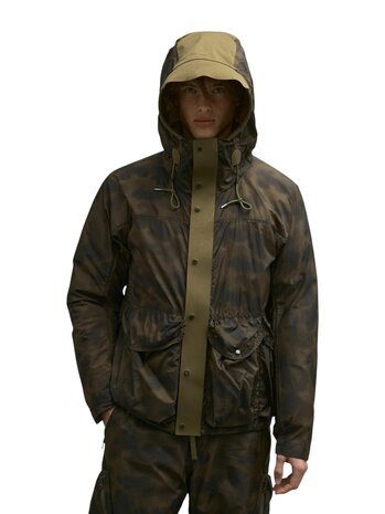 Ten C TEN C SKYE TEN ANORAK JACKET BROWN CAMO