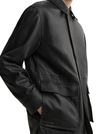 Arma ARMA MAVIS LAMB GRUNGE JACKET BLACK