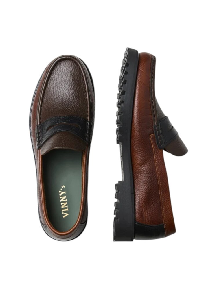 Vinny's VINNY'S LEE LAKE LOAFER BROWN/BLACK Vinny's VINNY'S LEE LAKE LOAFER BROWN/BLACK
