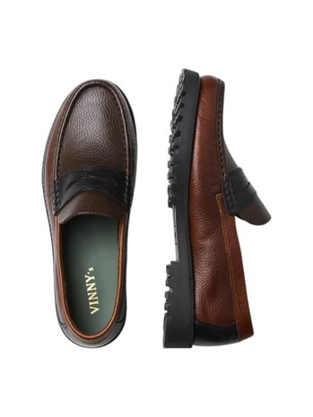 Vinny's VINNY'S LEE LAKE LOAFER BROWN/BLACK Vinny's VINNY'S LEE LAKE LOAFER BROWN/BLACK