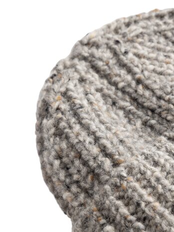 Norse Projects NORSE PROJECTS WOOL COTTON RIB BEANIE DARK GREY MELANGE