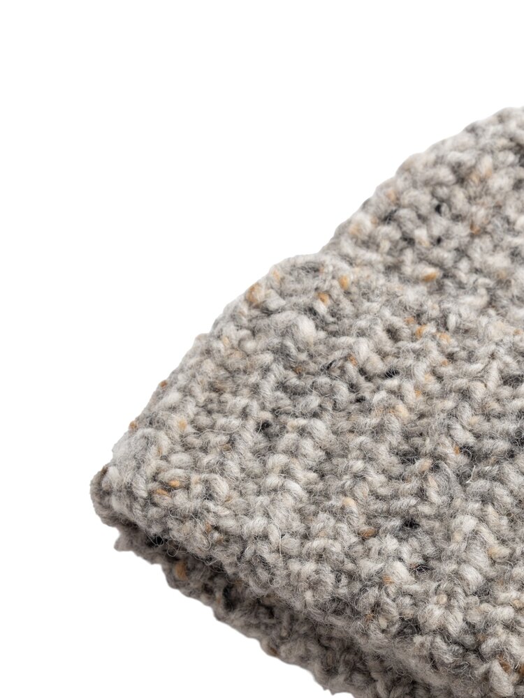 Norse Projects NORSE PROJECTS WOOL COTTON RIB BEANIE DARK GREY MELANGE