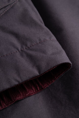 Norse Projects NORSE PROJECTS HOLMEN WAX RAGLAN INSULATED JACKET DARKEST PURPLE