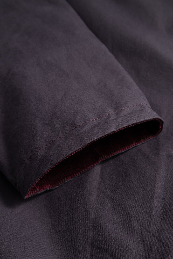 Norse Projects NORSE PROJECTS HOLMEN WAX RAGLAN INSULATED JACKET DARKEST PURPLE