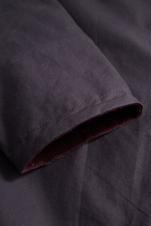 Norse Projects NORSE PROJECTS HOLMEN WAX RAGLAN INSULATED JACKET DARKEST PURPLE