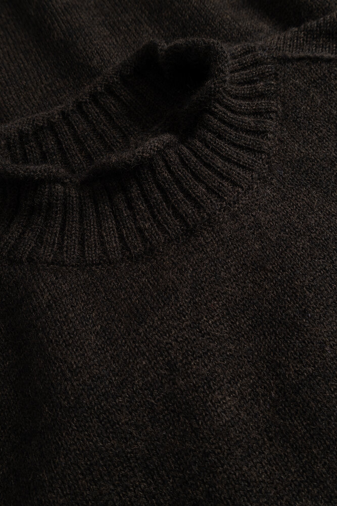 Norse Projects NORSE PROJECTS SAGVATNET WOOL ROLL NECK SWEATER DELICIOSO BROWN