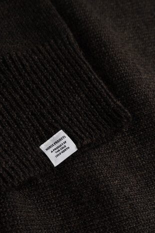 Norse Projects NORSE PROJECTS SAGVATNET WOOL ROLL NECK SWEATER DELICIOSO BROWN