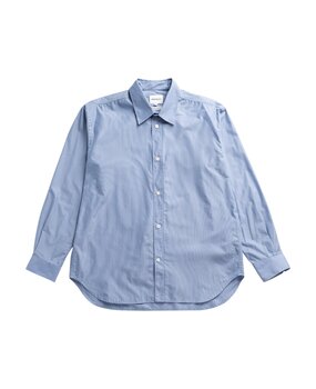 Norse Projects NORSE PROJECTS ESPEVIK FINE COTTON POPLIN OVERSIZE SHIRT CERULEAN