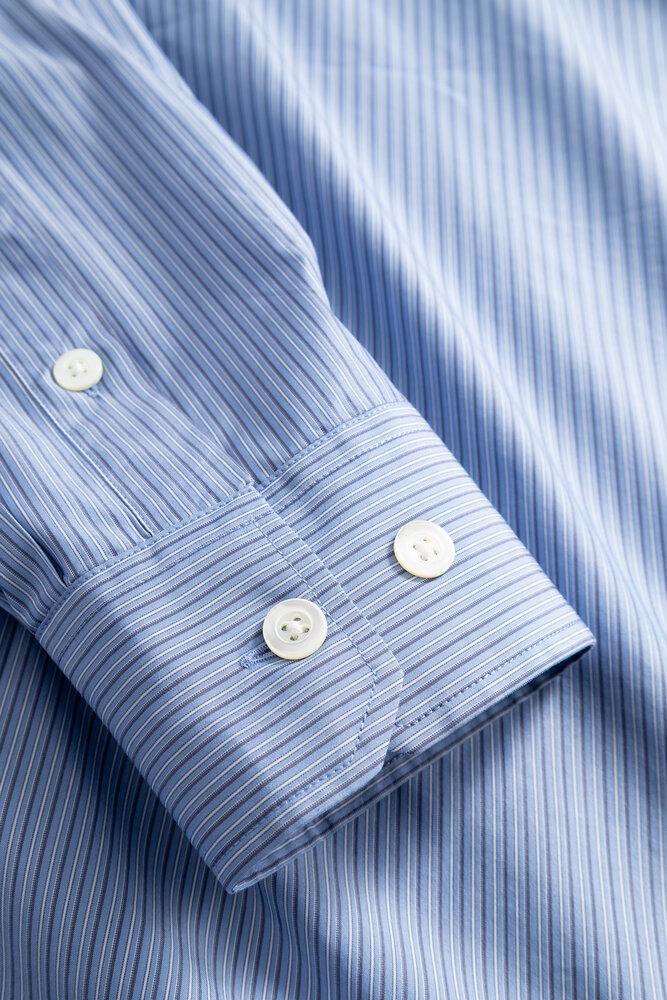Norse Projects NORSE PROJECTS ESPEVIK FINE COTTON POPLIN OVERSIZE SHIRT CERULEAN