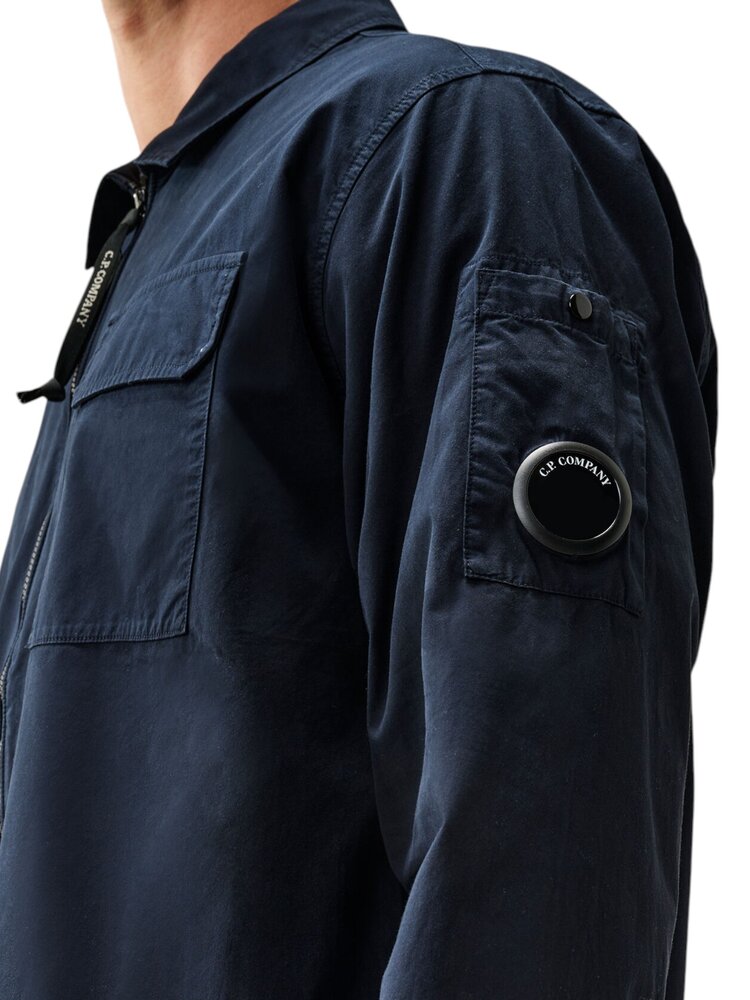 C.P. Company C.P. COMPANY ORGANIC GABARDINE ZIPPED OVERSHIRT TOTAL ECLIPSE NAVY C.P. Company C.P. COMPANY ORGANIC GABARDINE ZIPPED OVERSHIRT TOTAL ECLIPSE NAVY