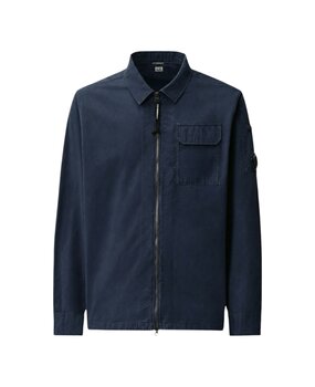 C.P. Company C.P. COMPANY ORGANIC GABARDINE ZIPPED OVERSHIRT TOTAL ECLIPSE NAVY C.P. Company C.P. COMPANY ORGANIC GABARDINE ZIPPED OVERSHIRT TOTAL ECLIPSE NAVY