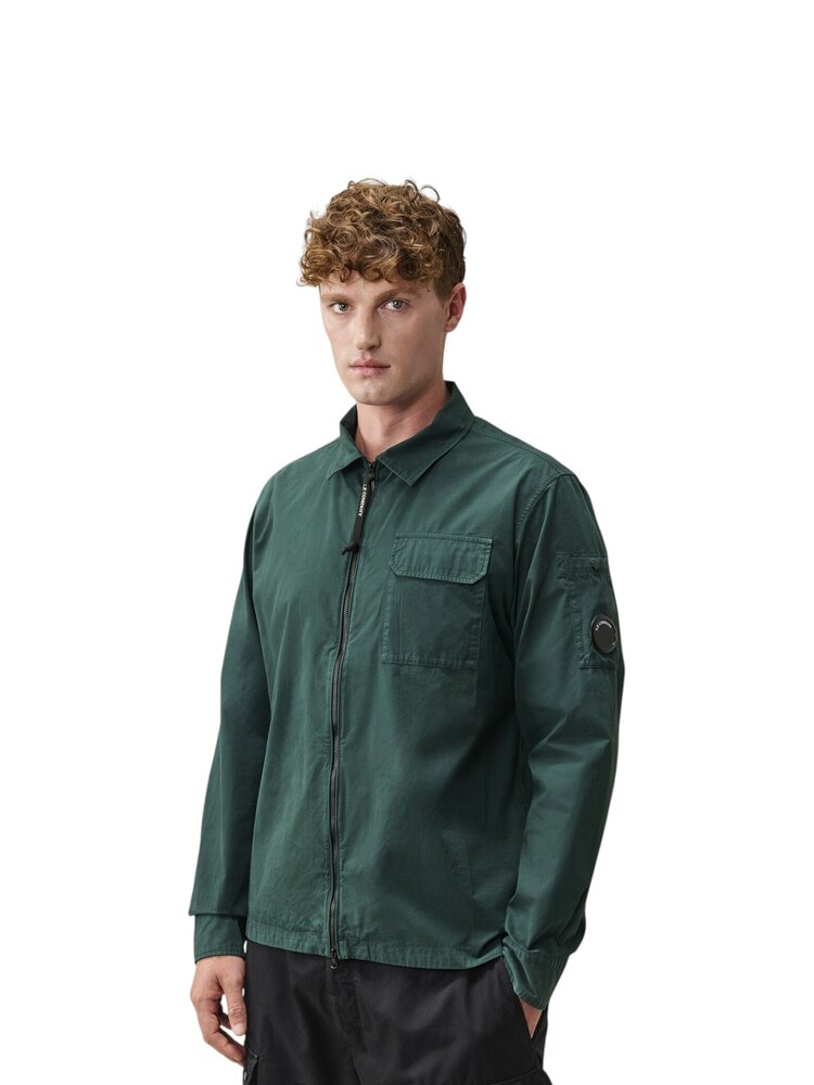 C.P. Company C.P. COMPANY ORGANIC GABARDINE ZIPPED OVERSHIRT PONDEROSA PINE C.P. Company C.P. COMPANY ORGANIC GABARDINE ZIPPED OVERSHIRT PONDEROSA PINE