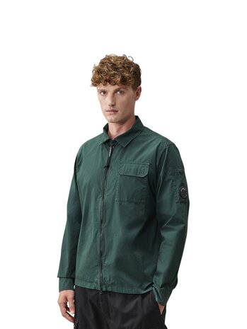 C.P. Company C.P. COMPANY ORGANIC GABARDINE ZIPPED OVERSHIRT PONDEROSA PINE C.P. Company C.P. COMPANY ORGANIC GABARDINE ZIPPED OVERSHIRT PONDEROSA PINE