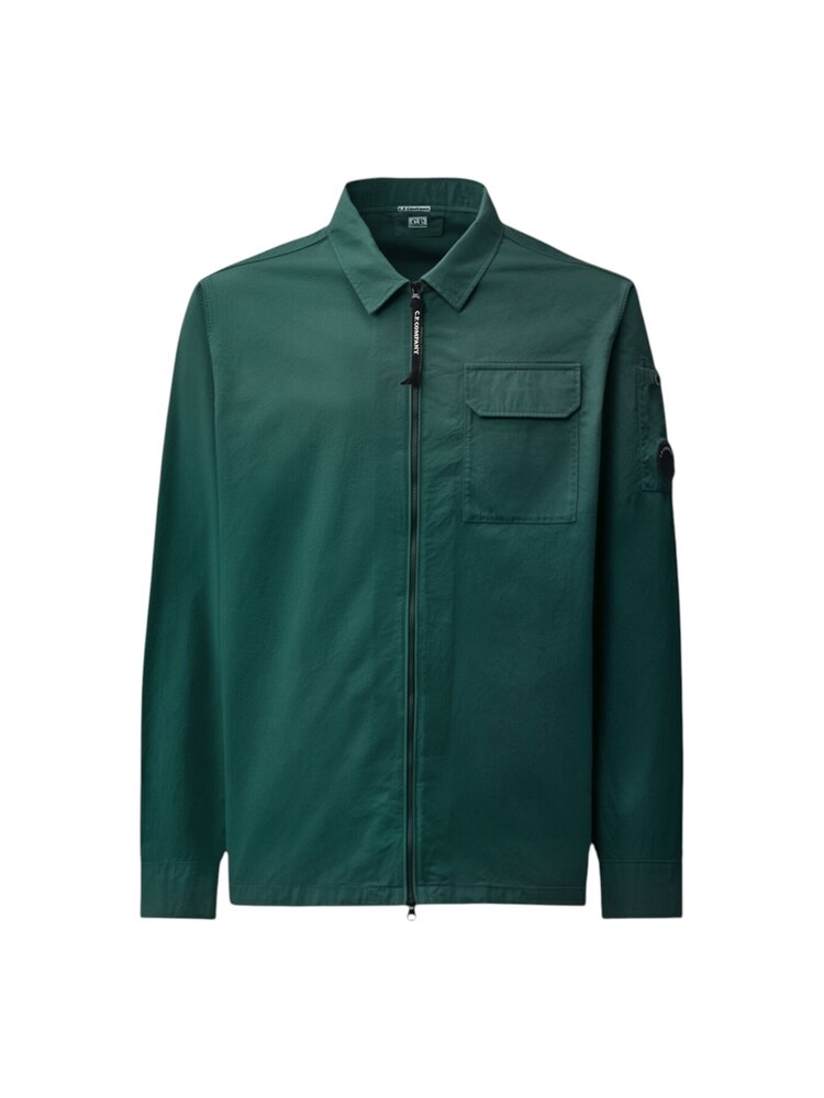C.P. Company C.P. COMPANY ORGANIC GABARDINE ZIPPED OVERSHIRT PONDEROSA PINE C.P. Company C.P. COMPANY ORGANIC GABARDINE ZIPPED OVERSHIRT PONDEROSA PINE