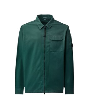 C.P. Company C.P. COMPANY ORGANIC GABARDINE ZIPPED OVERSHIRT PONDEROSA PINE C.P. Company C.P. COMPANY ORGANIC GABARDINE ZIPPED OVERSHIRT PONDEROSA PINE