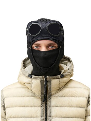 C.P. Company C.P. COMPANY EXTRAFINE MERINO WOOL GOGGLE BALACLAVA BLACK