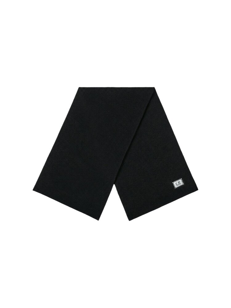C.P. Company C.P. COMPANY EXTRAFINE MERINO WOOL SCARF BLACK