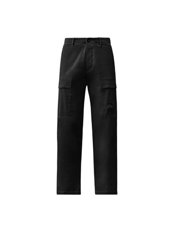 C.P. Company C.P. COMPANY STRETCH SATEEN REGULAR CARGO PANTS BLACK