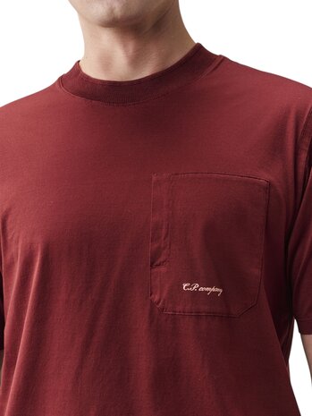 C.P. Company C.P. COMPANY SHORT SLEEVE LIGHT JERSEY ANDORRA RED