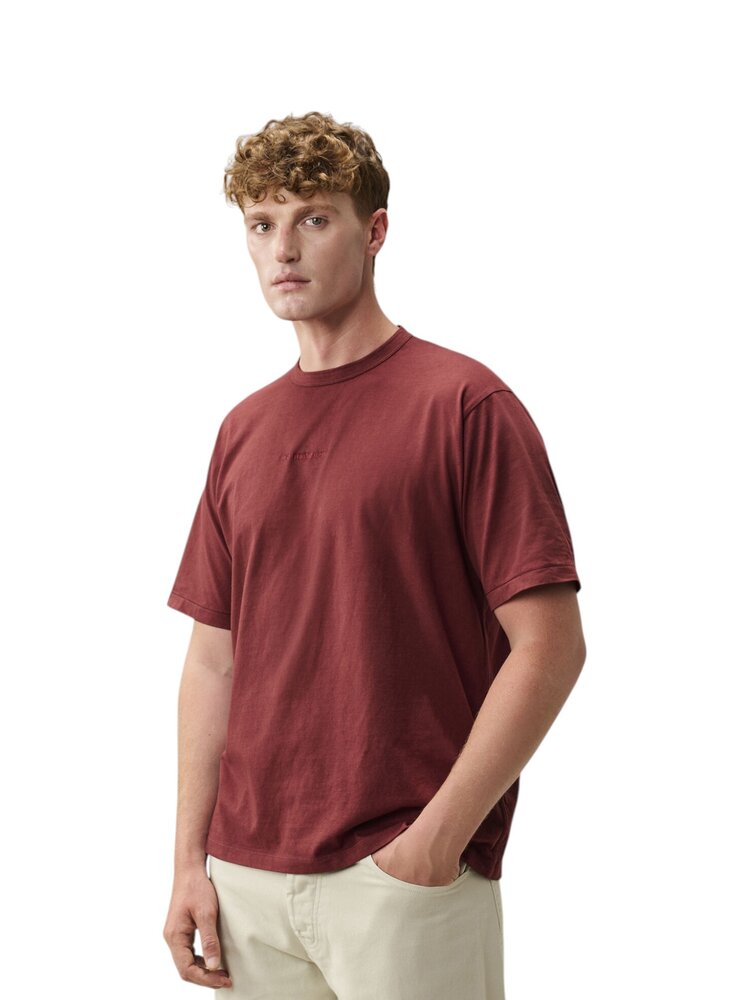 C.P. Company C.P. COMPANY OPEN END 20/1 JERSEY SHORT SLEEVE LOGO T-SHIRT ANDORRA RED
