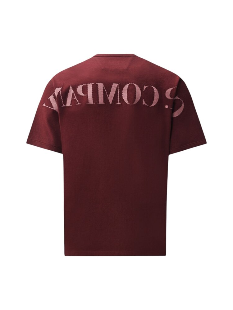 C.P. Company C.P. COMPANY OPEN END 20/1 JERSEY SHORT SLEEVE LOGO T-SHIRT ANDORRA RED