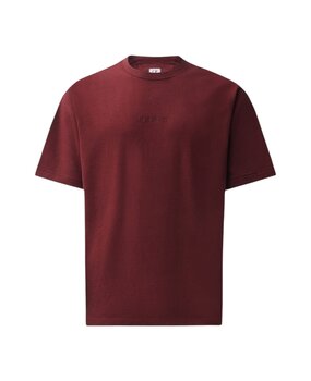 C.P. Company C.P. COMPANY OPEN END 20/1 JERSEY SHORT SLEEVE LOGO T-SHIRT ANDORRA RED