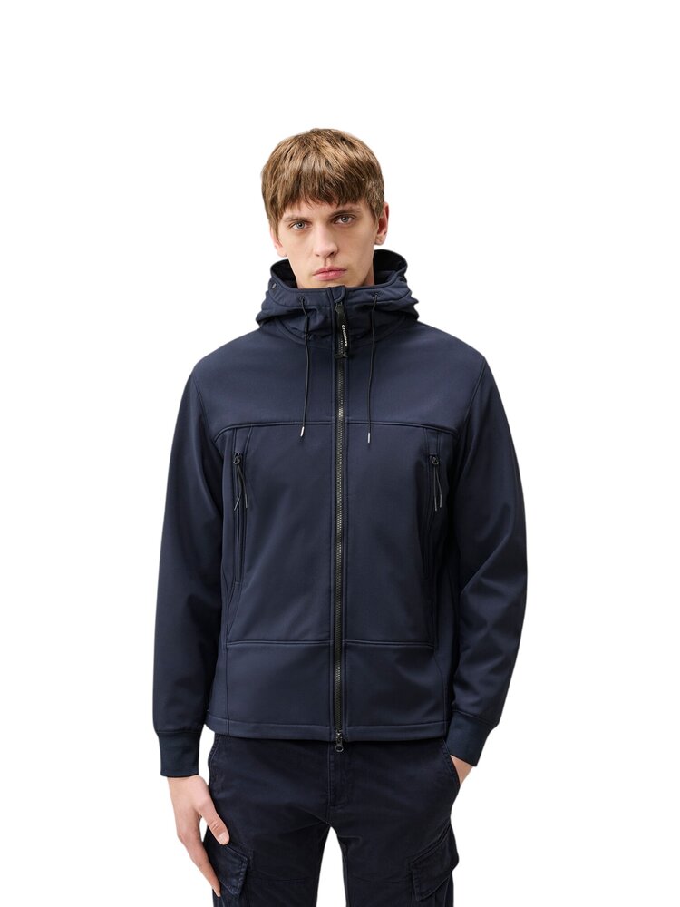 C.P. Company C.P. COMPANY SHELL-R GOGGLE JACKET TOTAL ECLIPSE NAVY