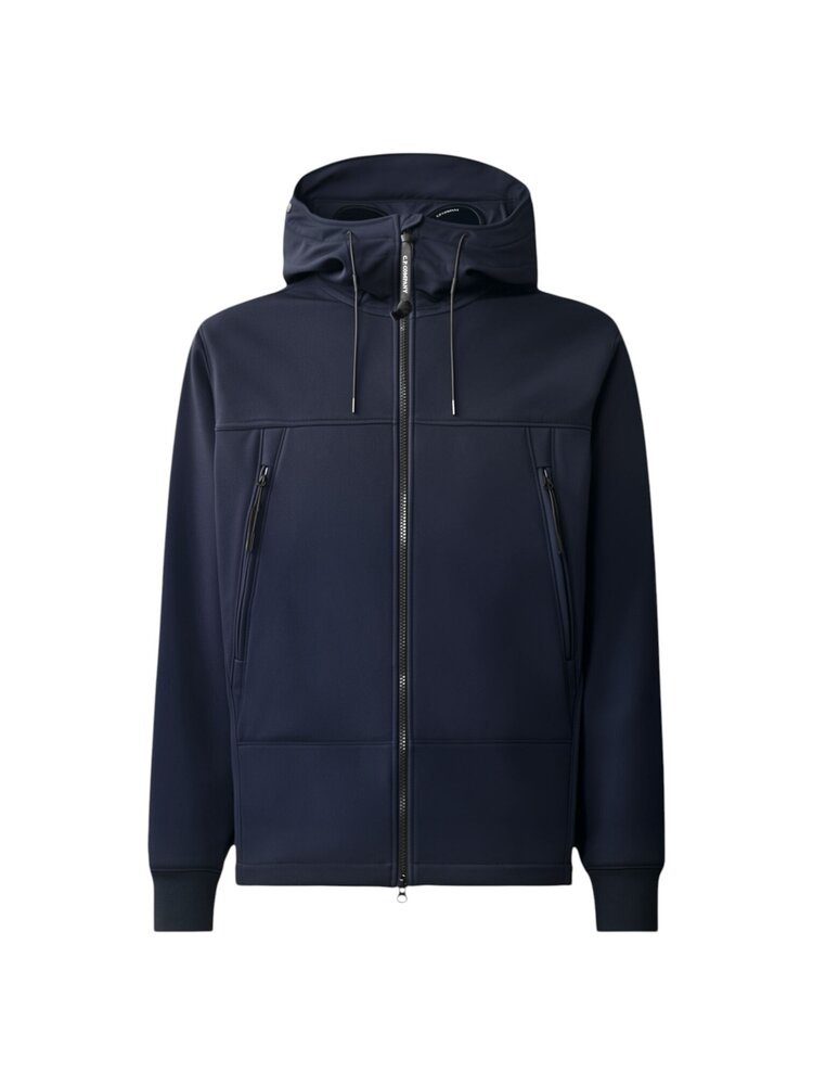 C.P. Company C.P. COMPANY SHELL-R GOGGLE JACKET TOTAL ECLIPSE NAVY