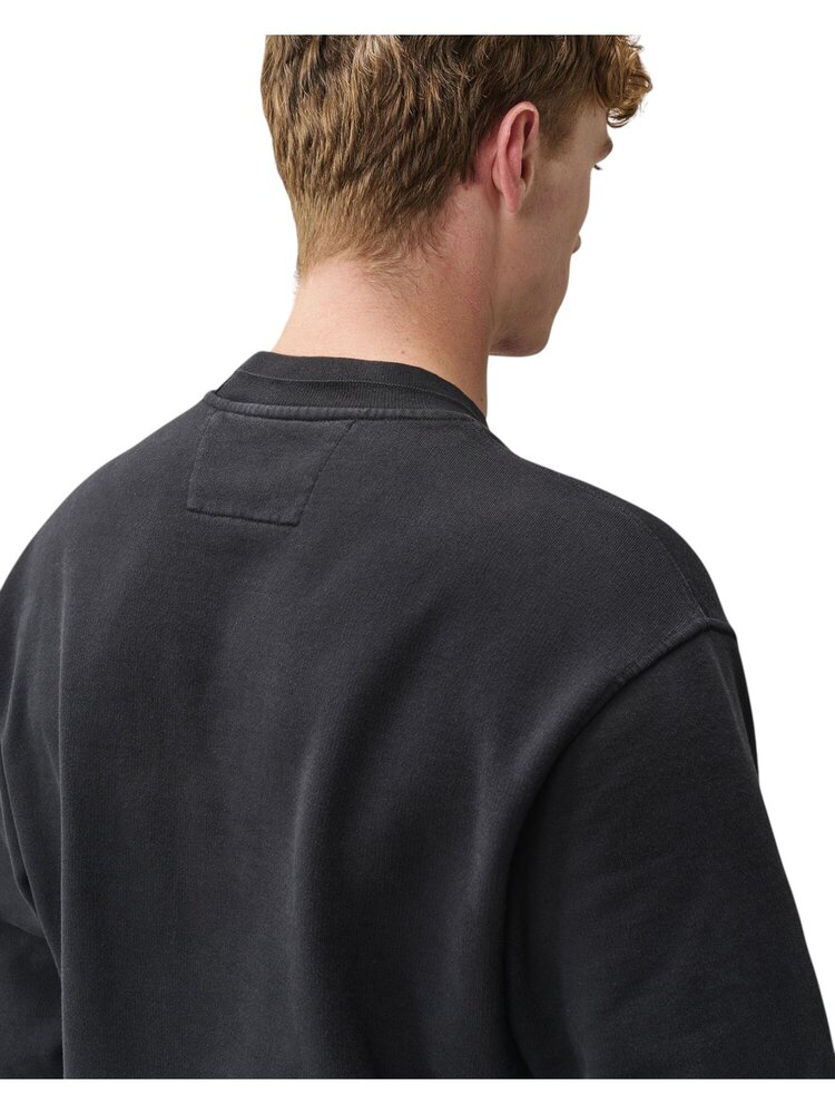 C.P. Company C.P. COMPANY COTTON FLEECE CREWNECK LOGO SWEATSHIRT BLACK