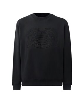 C.P. Company C.P. COMPANY COTTON FLEECE CREWNECK LOGO SWEATSHIRT BLACK
