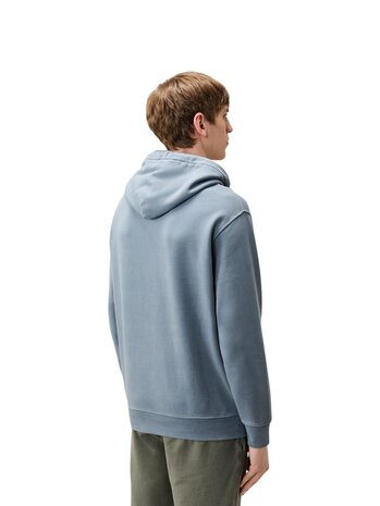 C.P. Company C.P. COMPANY DIAGONAL FLEECE HOODED LOGO SWEATSHIRT ORION BLUE