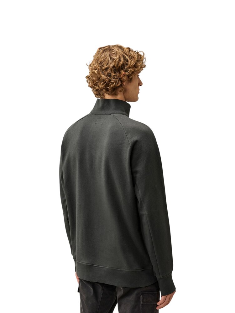 C.P. Company C.P. COMPANY DIAGIONAL FLEECE HALF ZIP LENS SWEATSHIRT RAVEN
