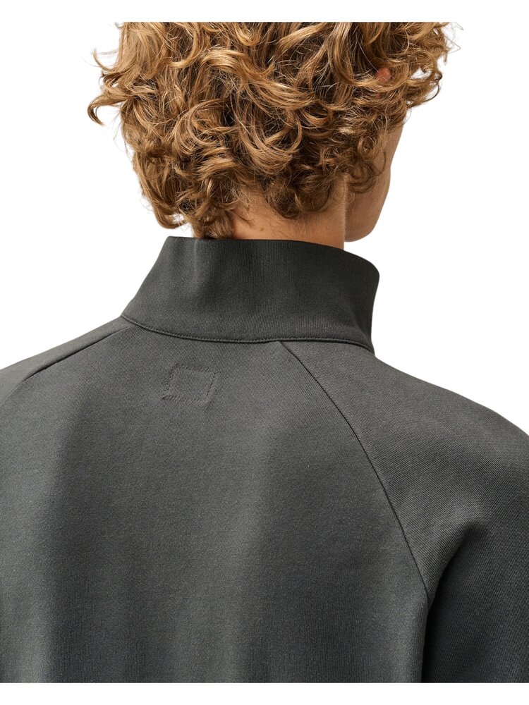 C.P. Company C.P. COMPANY DIAGIONAL FLEECE HALF ZIP LENS SWEATSHIRT RAVEN