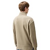 C.P. Company C.P. COMPANY DIAGONAL FLEECE MIXED BOXY HALF ZIP SWEATSHIRT FALLEN ROCK