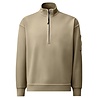 C.P. Company C.P. COMPANY DIAGONAL FLEECE MIXED BOXY HALF ZIP SWEATSHIRT FALLEN ROCK