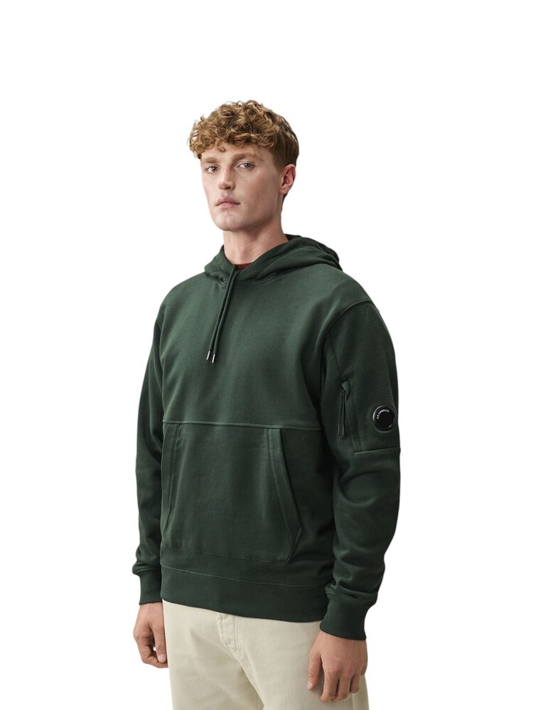 C.P. Company C.P. COMPANY DIAGIONAL FLEECE HOODED LENS SWEATSHIRT PONDEROSA PINE