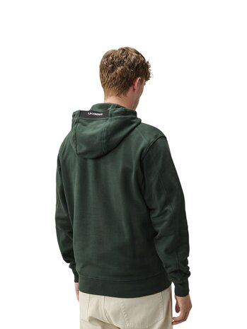 C.P. Company C.P. COMPANY DIAGIONAL FLEECE HOODED LENS SWEATSHIRT PONDEROSA PINE
