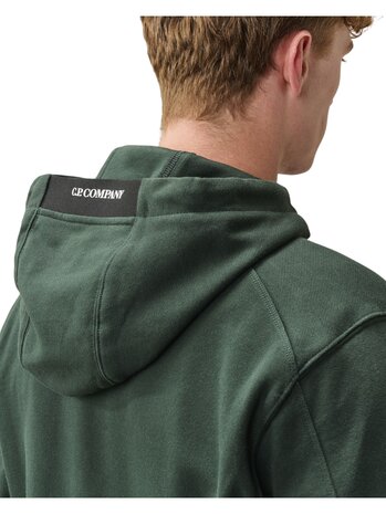 C.P. Company C.P. COMPANY DIAGIONAL FLEECE HOODED LENS SWEATSHIRT PONDEROSA PINE
