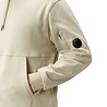 C.P. Company C.P. COMPANY DIAGIONAL FLEECE HOODED LENS SWEATSHIRT SILVER BIRCH