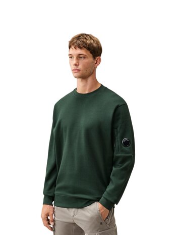 C.P. Company C.P. COMPANY DIAGONAL FLEECE CREWNECK SWEATSHIRT PONDEROSA PINE