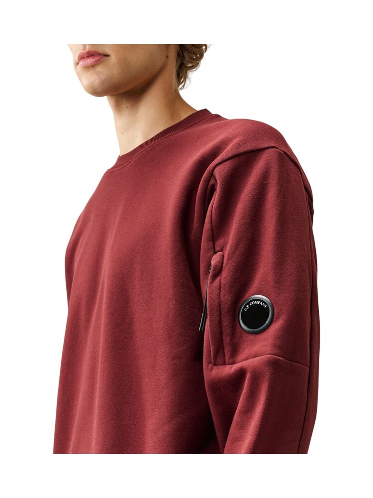 C.P. Company C.P. COMPANY DIAGONAL FLEECE CREWNECK SWEATSHIRT ANDORRA RED