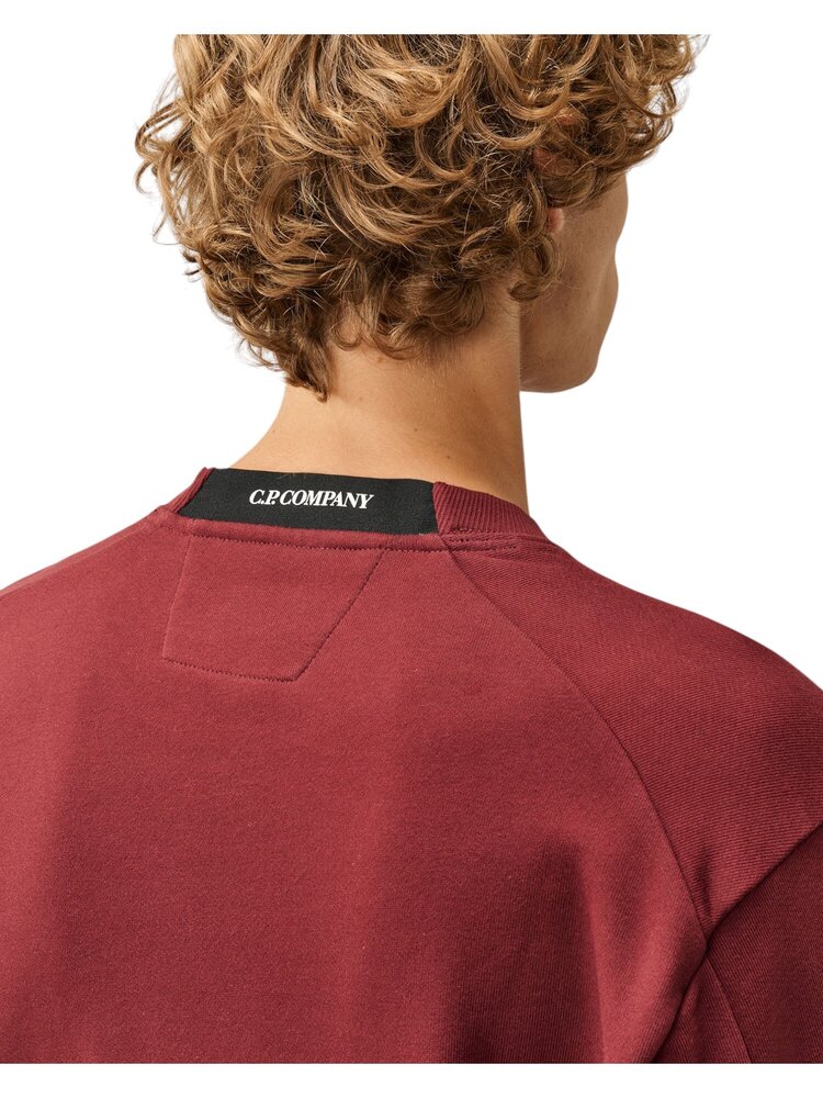 C.P. Company C.P. COMPANY DIAGONAL FLEECE CREWNECK SWEATSHIRT ANDORRA RED