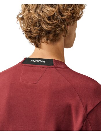 C.P. Company C.P. COMPANY DIAGONAL FLEECE CREWNECK SWEATSHIRT ANDORRA RED