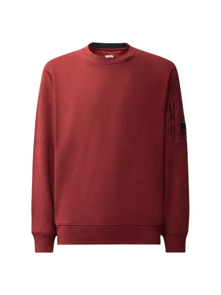 C.P. Company C.P. COMPANY DIAGONAL FLEECE CREWNECK SWEATSHIRT ANDORRA RED
